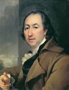 Venäläisen kirjailijan Nikolai Ivanovitš Novikovin muotokuva, 1797 (1744-1818)